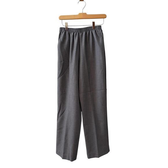 Alfred Dunner Classic Pull on Pants Light Gray 8P - Picture 1 of 4